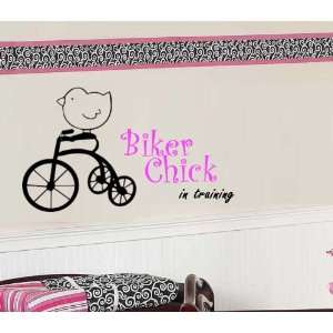   Wall Decal Stickers Biker Chick in Training Graphic 