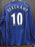 NWT Nike Arsenal Bergkamp Player Issue L/S Jersey L  