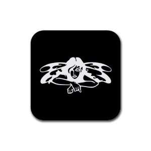  Butterfly girl pixie fairy Rubber Square Coaster set (4 