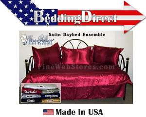 Day Bed Satin Sheets In 7 Colors Up To 25 Inches Thick  