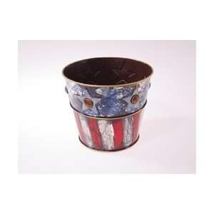  METAL FLAG PLANTER