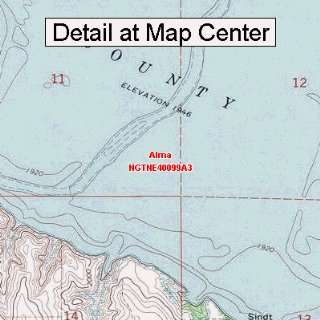   Quadrangle Map   Alma, Nebraska (Folded/Waterproof)