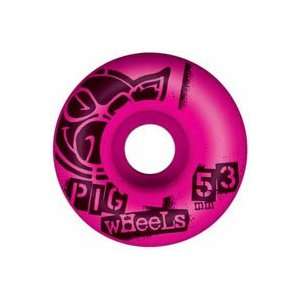  Pig Stencil Pink Urethane 53mm Wheels