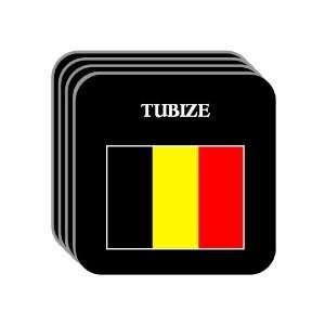  Belgium   TUBIZE Set of 4 Mini Mousepad Coasters 