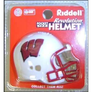 Wisconsin Badgers NCAA Pocket Pro Single Football Helmet  