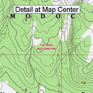  USGS Topographic Quadrangle Map   Carr Butte, California 