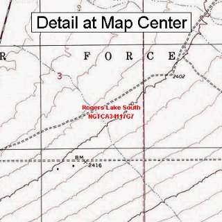 USGS Topographic Quadrangle Map   Rogers Lake South, California 