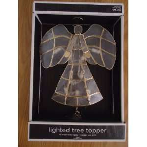  Gilded Noel Lighted Capiz Angel Tree Topper from TARGET 