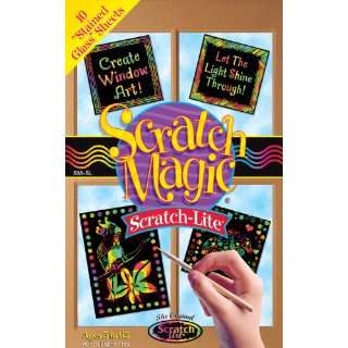 Scratch Art Scratch Lite Stained Glass  Toys & Games