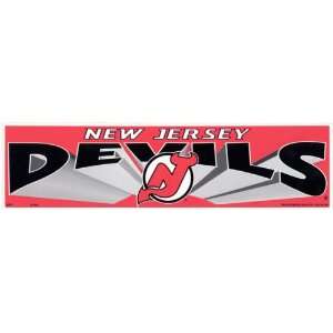 New Jersey Devils NHL Hockey Bumper Sticker Strip