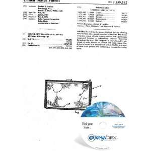  NEW Patent CD for SULFUR DIOXIDE RELEASING DEVICE 