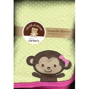  Carters Girls Swaddle Blanket   Dots Baby