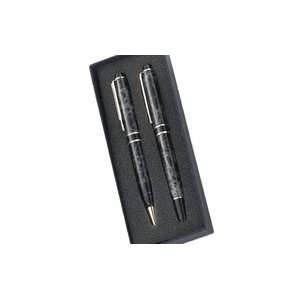  Free Personalized Grey Net Ball Point Pen & Roller Ball 