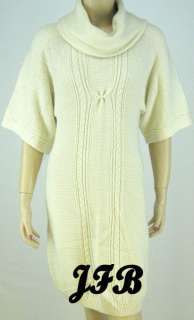 TAHARI ASL Ivory/White Sweater Dress Sz M NWT 5277  