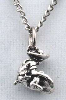 Miner Necklace Sterling Silver, Gold Pan Prospector Ore  