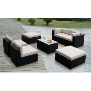 Genuine Ohana Outdoor Patio Wicker Furniture 7pc All Weather Gorgeous 