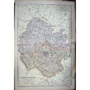  MAP 1907 HEREFORDSHIRE ENGLAND HEREFORD LEOMINSTER