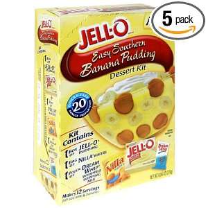 Jell O Easy Southern Banana Pudding Dessert Kit, 9.9 Ounce Boxes (Pack 