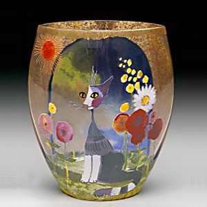  Luce Solare Glass Cat Vase Patio, Lawn & Garden