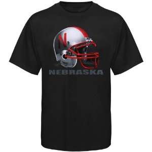    Nebraska Cornhuskers Blackout Helmet T shirt