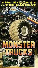 The Biggest the Baddest Monster Trucks VHS, 1996  