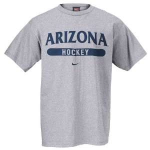  Nike Arizona Wildcats Ash Hockey T shirt Sports 