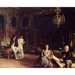  Oil Painting An Interior in Venice John Singer Sargent 