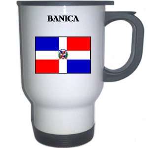  Dominican Republic   BANICA White Stainless Steel Mug 