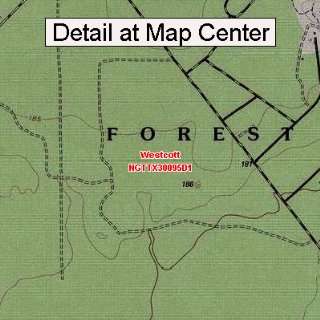  USGS Topographic Quadrangle Map   Westcott, Texas (Folded 