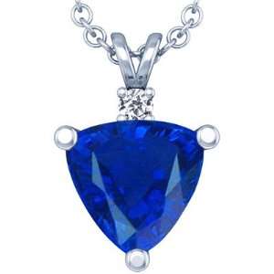  Platinum Triangle Cut Blue Sapphire And Round Diamond 