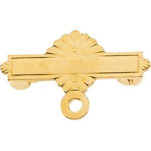  R8006 14Kw Gold 11X17Mm Semi Pin Baptismal Jewelry