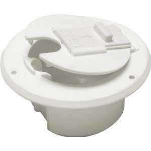  Round Electric Cable Hatch   Polar White 