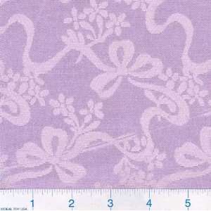  58 Wide Ribbon Jacquard Lavender Fabric By The Yard 