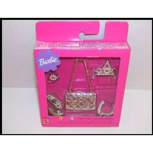   Collection Barbie Doll Silver Glamour Set with Crown Toys & Games