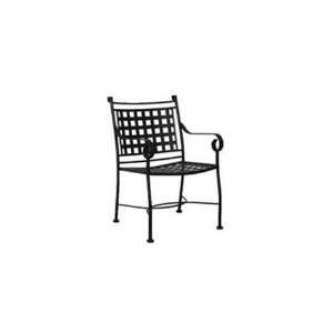  Meadowcraft Barcelona Wrought Iron Metal Arm Patio Dining Chair 