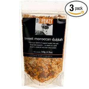 Food Frenzy Sweet Moroccan Dukkah, 4.9 Ounce Packages (Pack of 3 