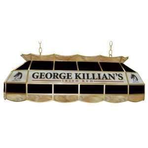  GEORGE KILLIANS STAINED GLASS POOL TABLE LIGHT