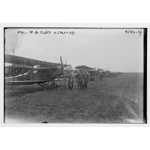  Maj. W.G. Kilner inspecting