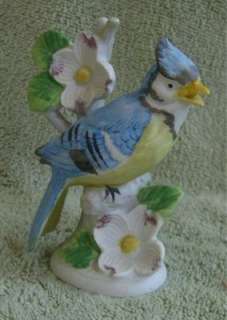 Vintage Lefton Ardco Japan BlueBird Figurine Blue Jay  