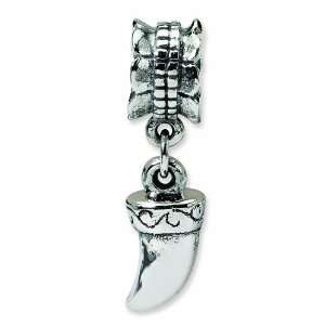   Sterling Silver Reflections Tiger Claw Dangle Bead Jewelry