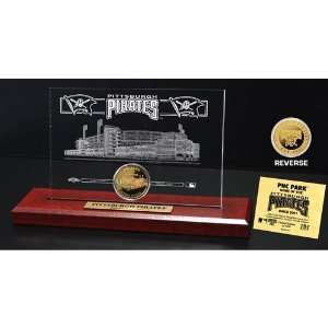  BSS   PNC Park 24KT Gold Coin Etched Acrylic Everything 