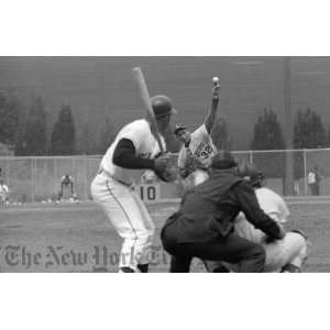  Koufax Pitching To Mays   1965