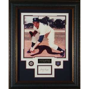  Sandy Koufax Autographed Picture     & Framed   Display 