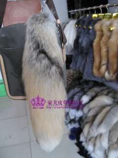 45cm/18inch Large/Huge Genuine fox tail Handbag Accessories/Ornaments 