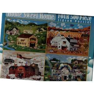  Home Sweet Home   Four 500 Piece Puzzles Including 1) Milky Way 