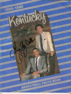 1985 86 Kenny Walker Kentucky Wildcats AUTO Media Guide  