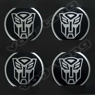 4x Transformers Autobot Steering Wheel Center Hub Cap Sticker 