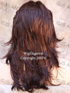 FLIPOUT Relaxed MULTI LAYERED Dark Auburn Long WIG WIGS FN 33  