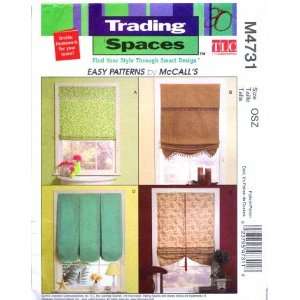   Sewing Pattern Trading Spaces Window Shades Arts, Crafts & Sewing