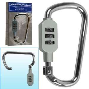 NEW Trademark ToolsT Chrome Carabiner Combination Lock (New Products 